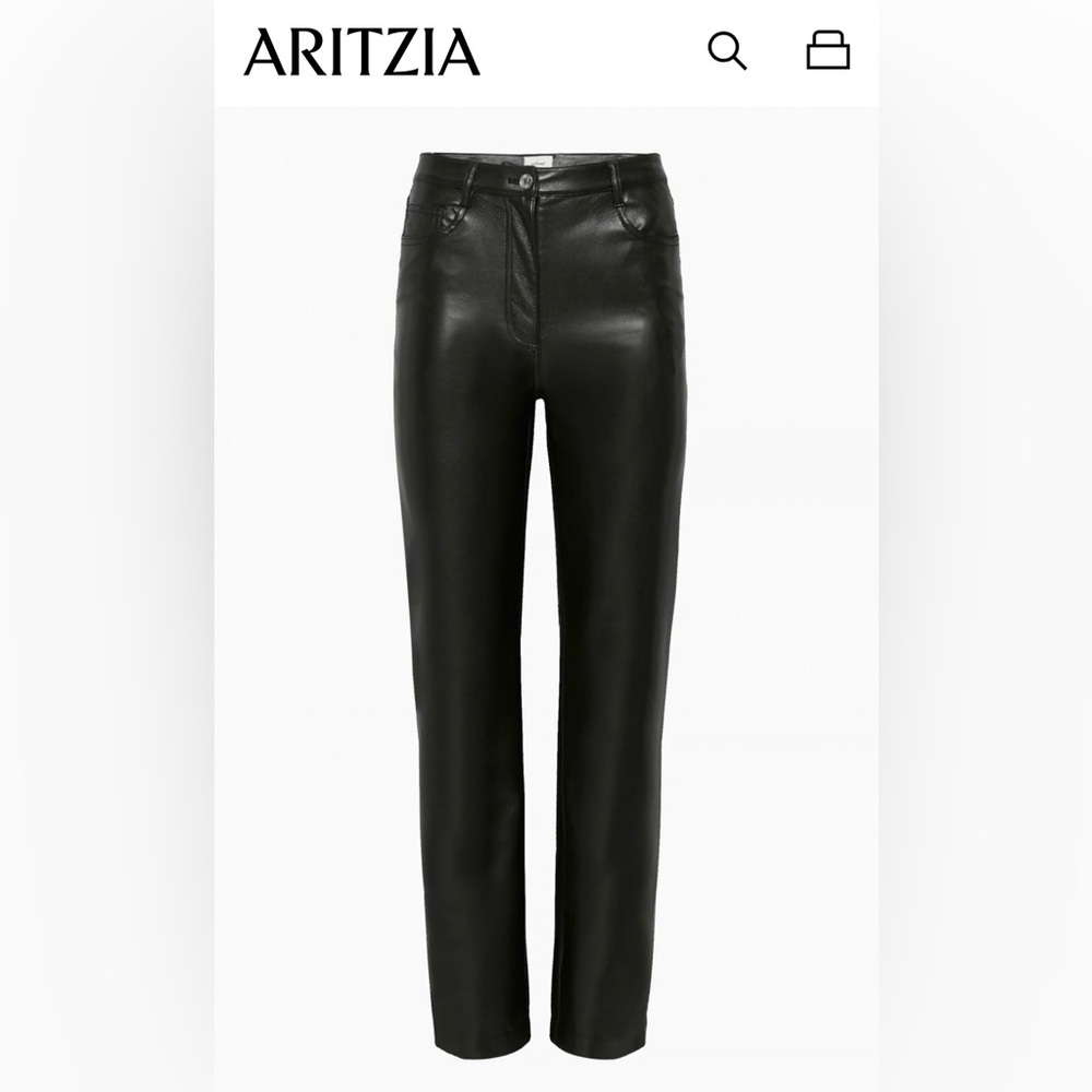 Wilfred black size 4 leather pants